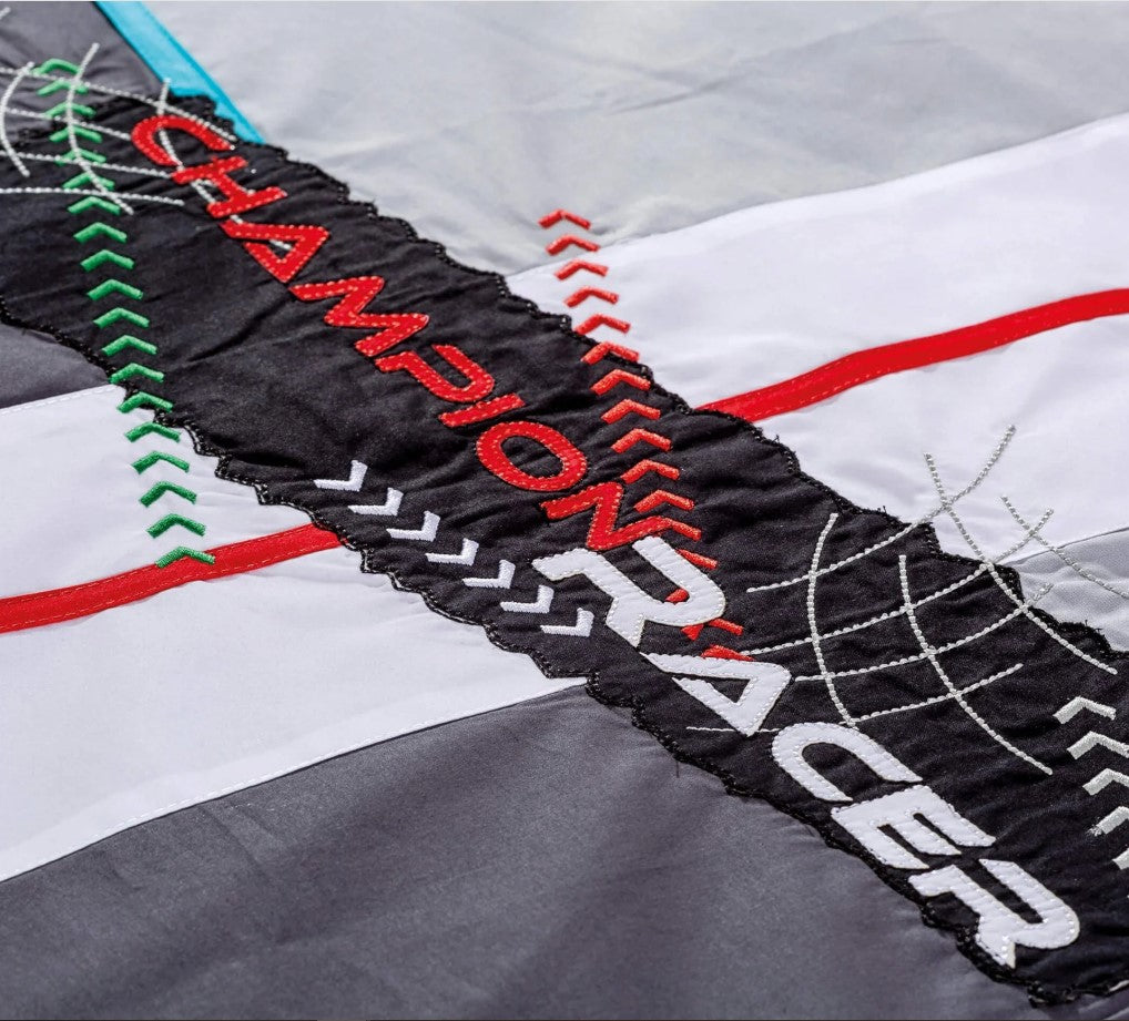 Set Copripiumino Auto Da Corsa GTS, 100% Cotone