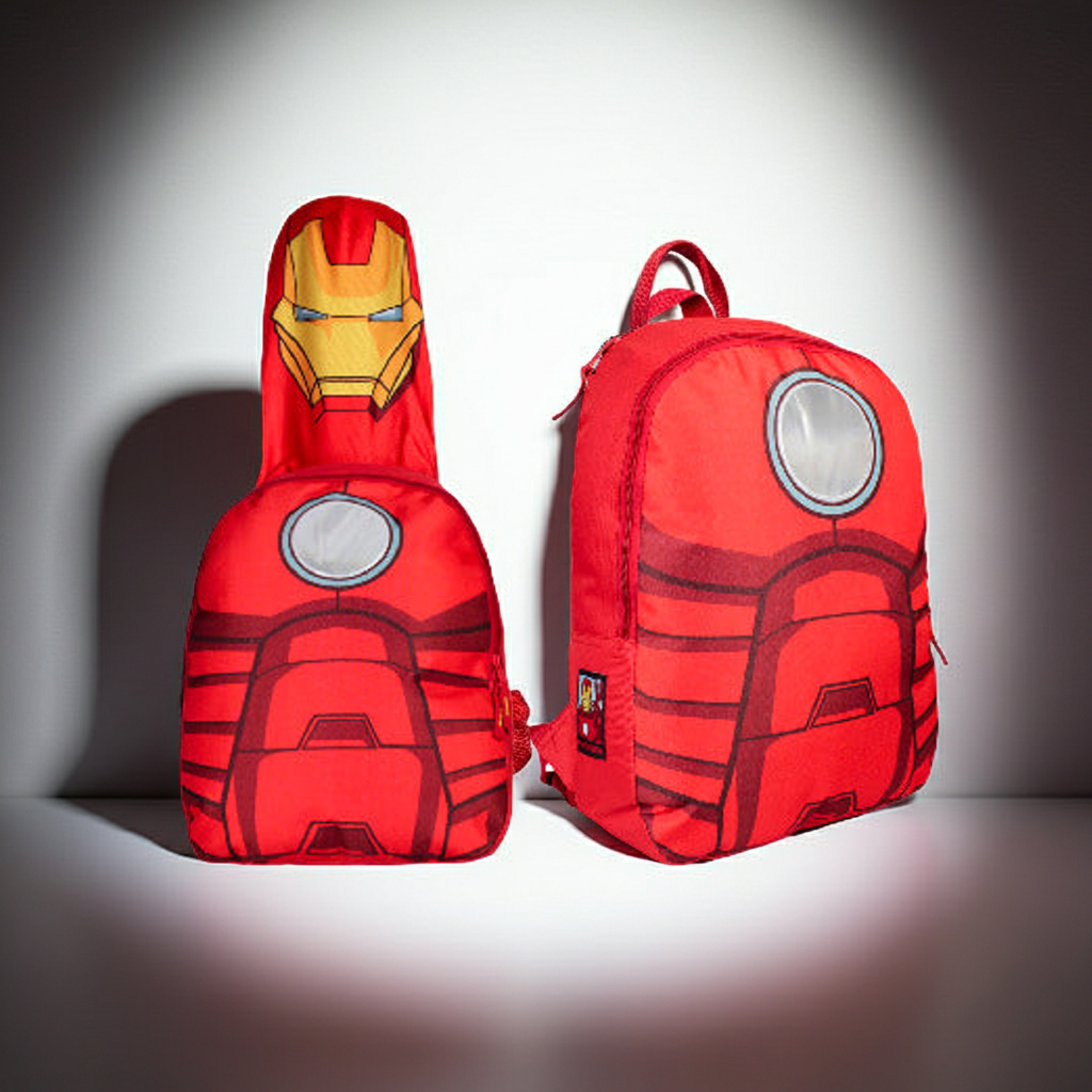 ##AV21838 ZAINO CON CAPPUCCIO IRON-MAN