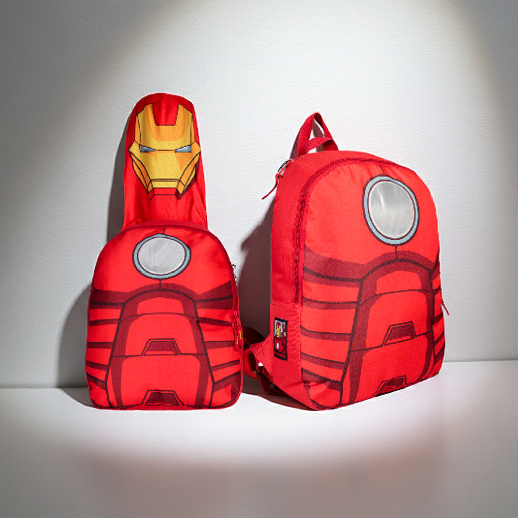 ##AV21838 ZAINO CON CAPPUCCIO IRON-MAN