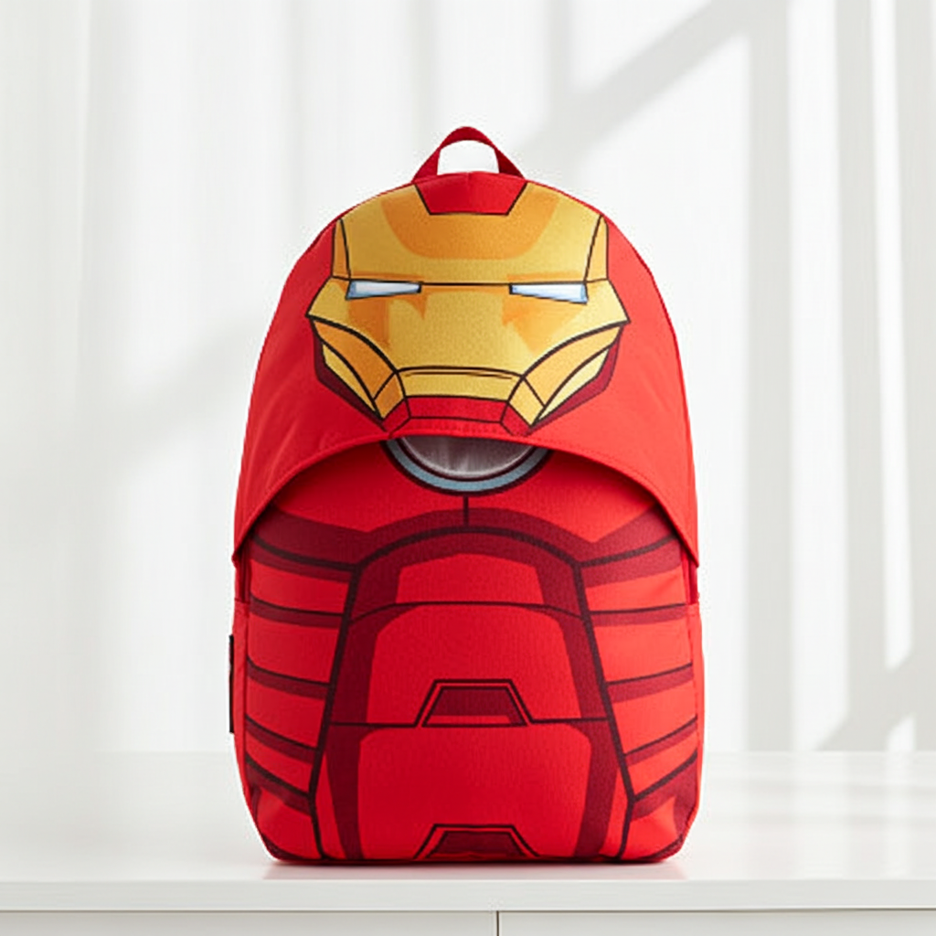 ##AV21838 ZAINO CON CAPPUCCIO IRON-MAN