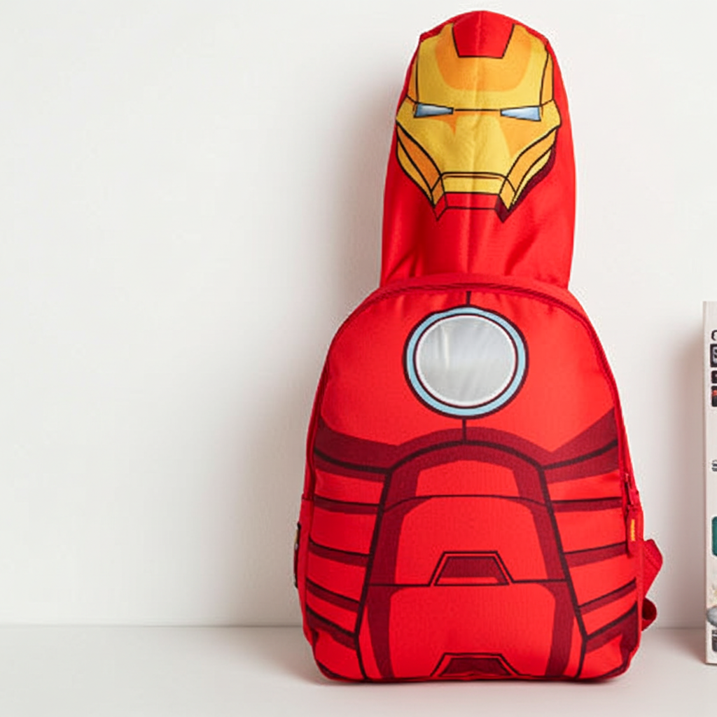 ##AV21838 ZAINO CON CAPPUCCIO IRON-MAN