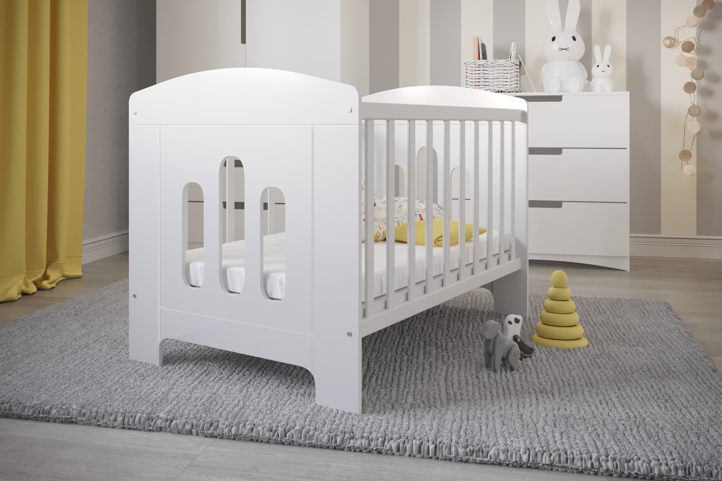 KO05CLASSBABY culla bambini"Classic2" in legno Premium