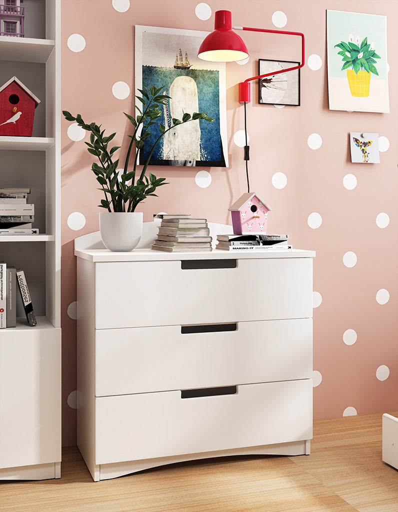 KO5CASS Cassettiera per bambini"classic" in legno 81x81x42