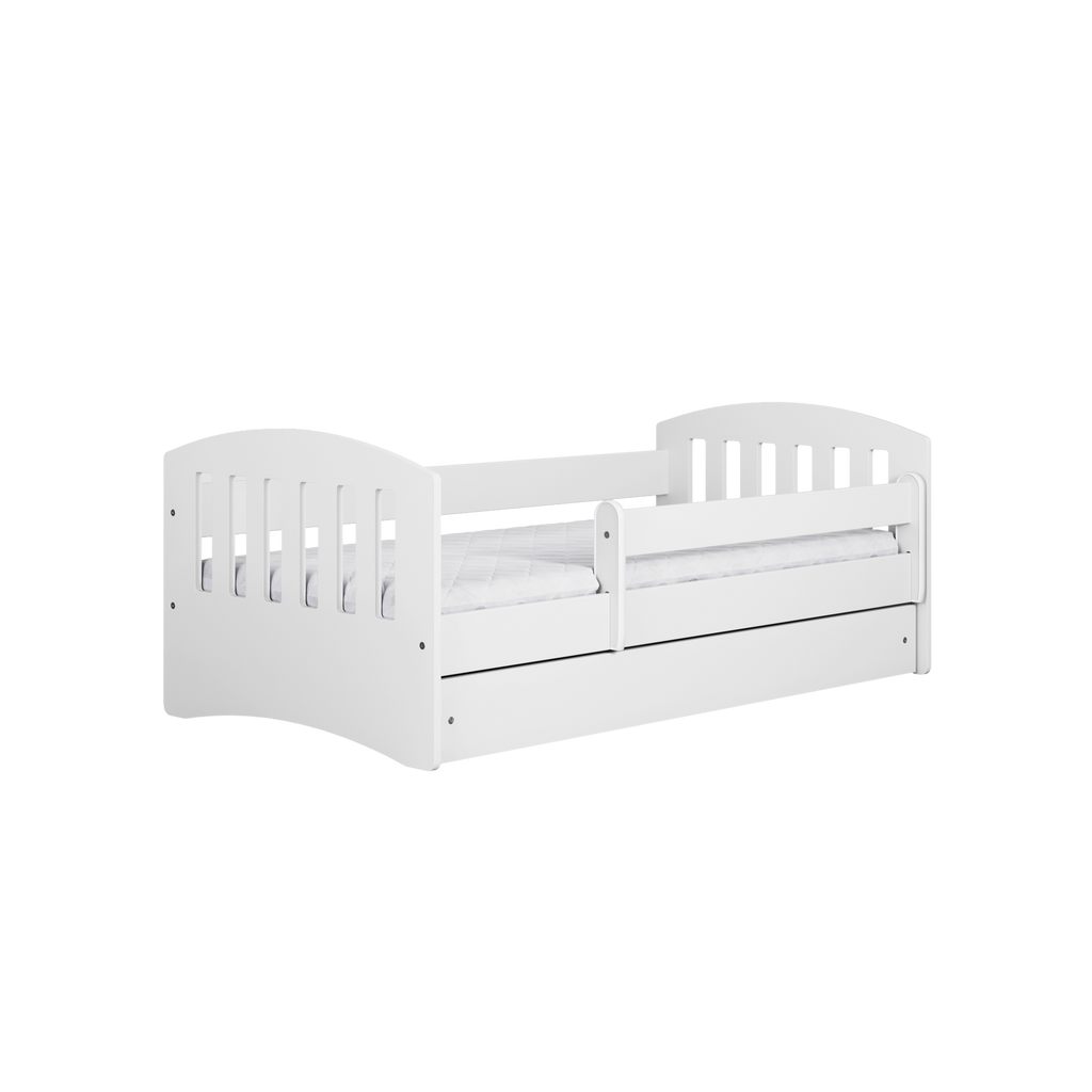 KO5CLAS Letto classico deluxe in legno con cassettone e materasso incluso