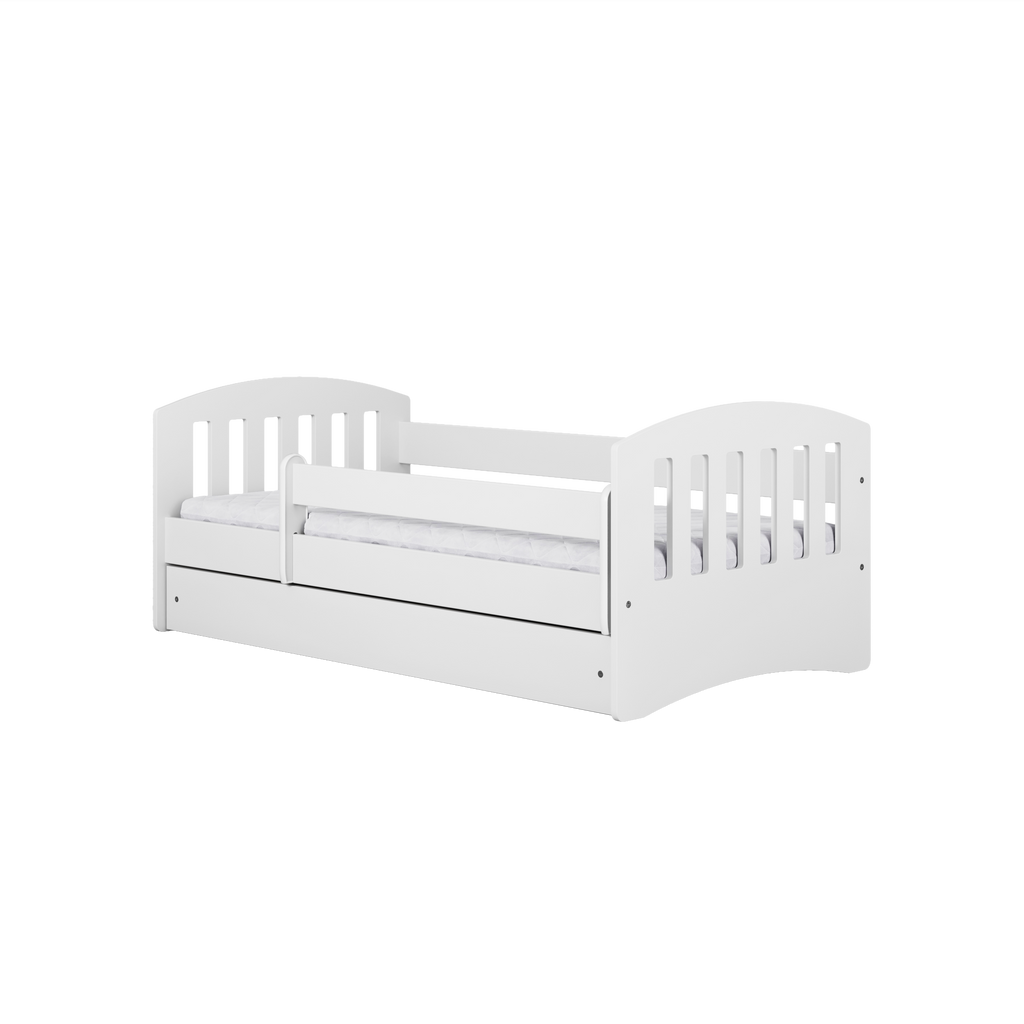 KO5CLAS Letto classico deluxe in legno con cassettone e materasso incluso