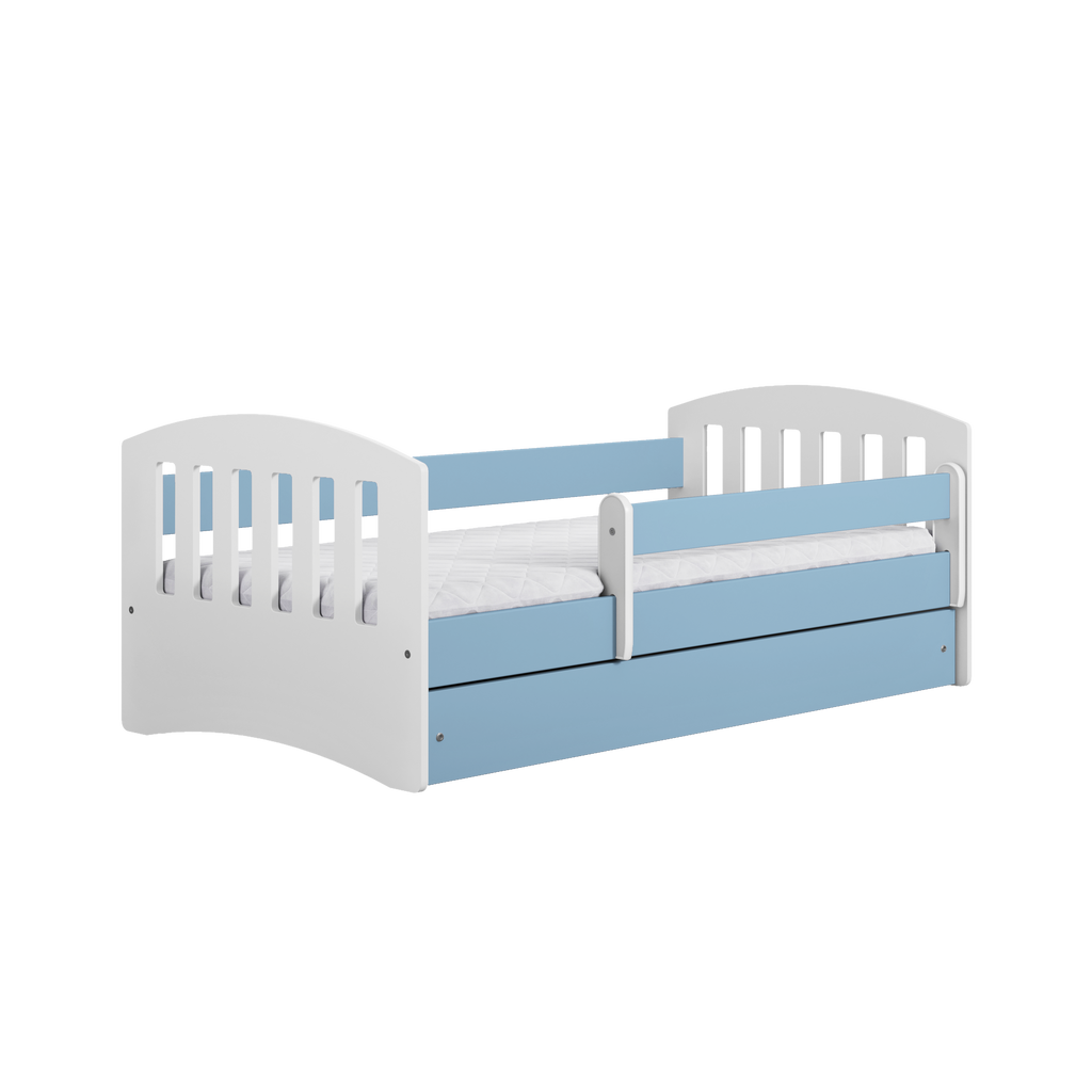 KO5CLAS Letto classico deluxe in legno con cassettone e materasso incluso