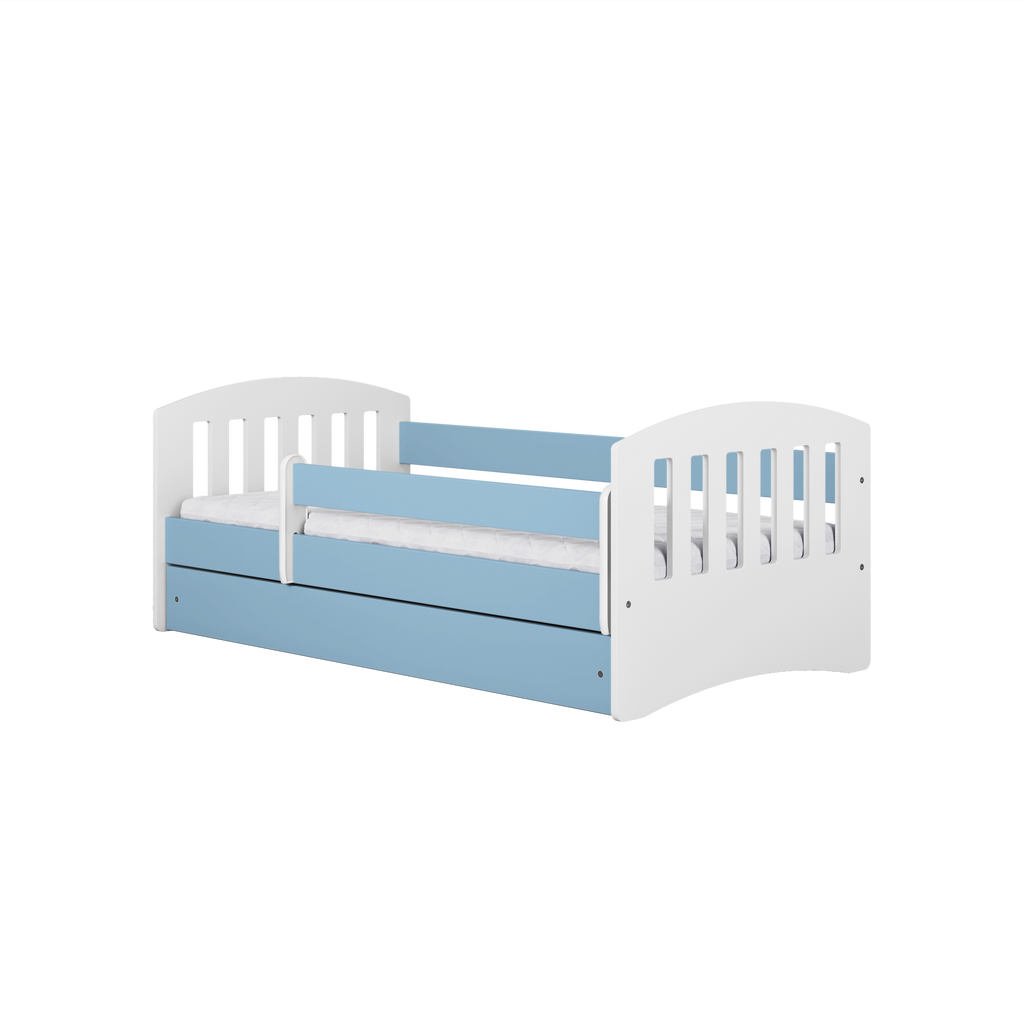 KO5CLAS Letto classico deluxe in legno con cassettone e materasso incluso