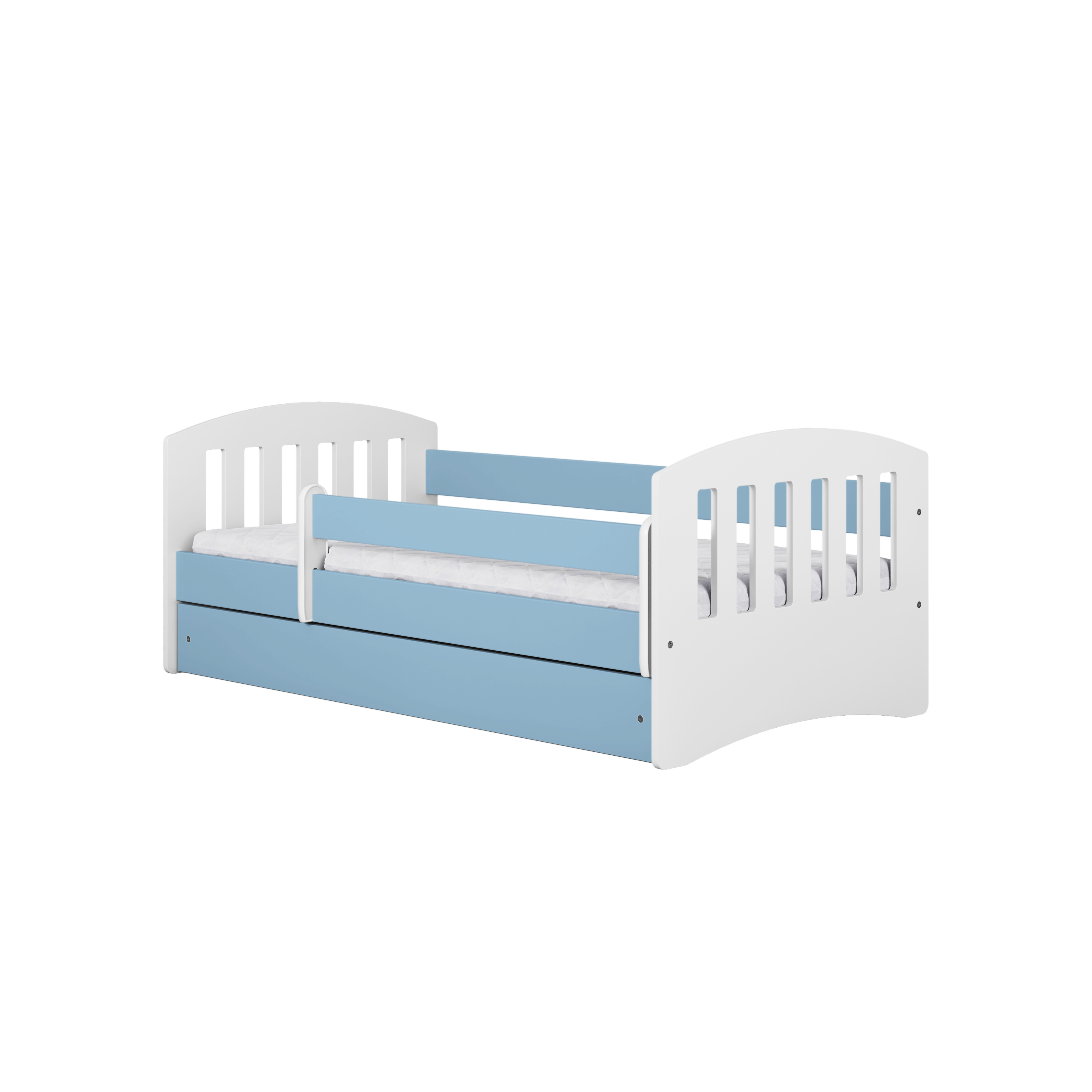 KO5CLAS Letto classico deluxe in legno con cassettone e materasso incluso