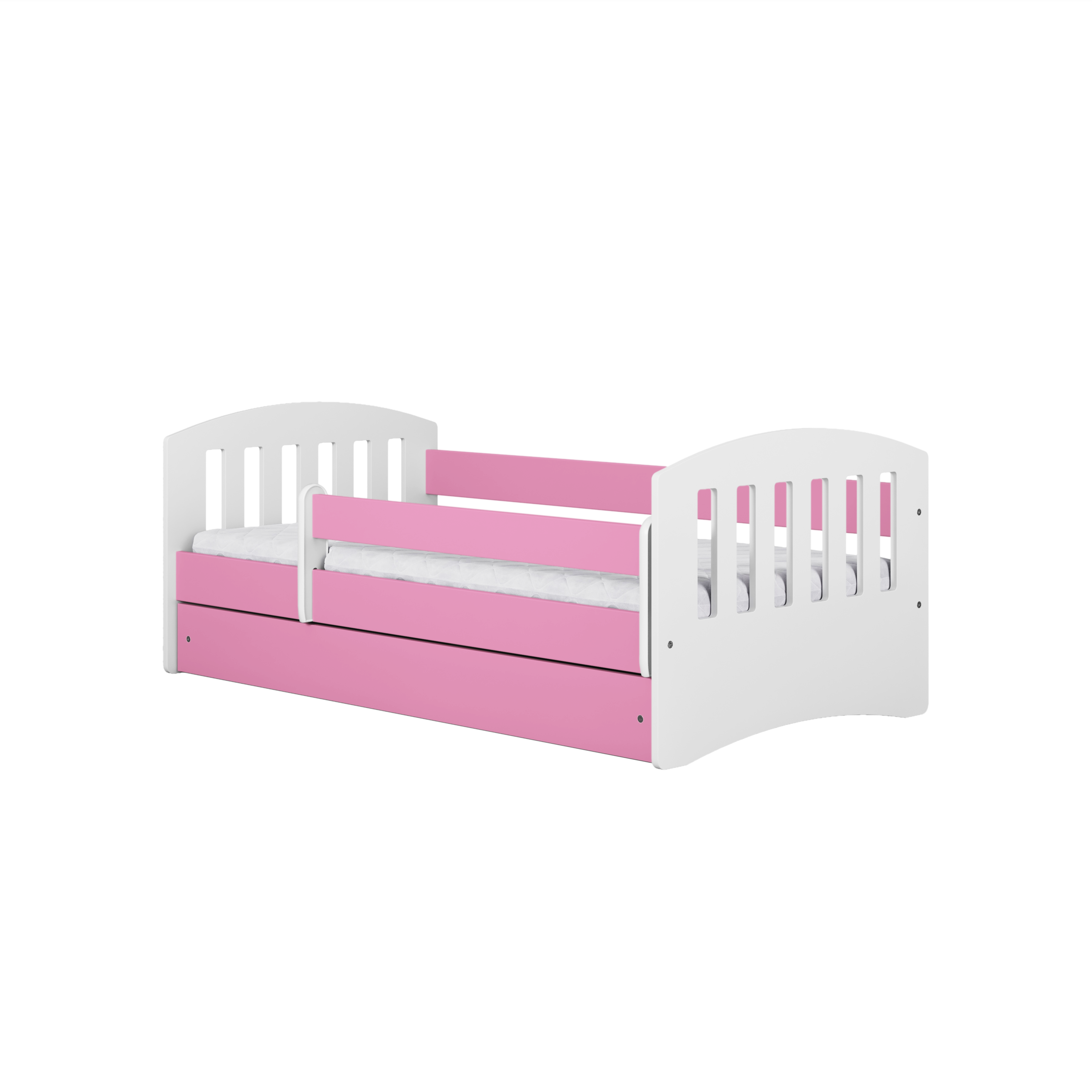 KO5CLAS Letto classico deluxe in legno con cassettone e materasso incluso