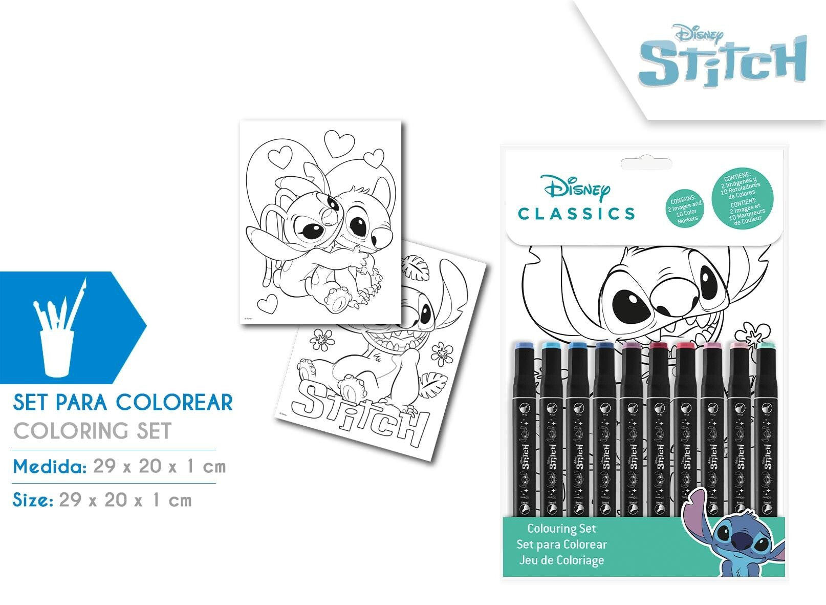 Lilo stitch set da colorare