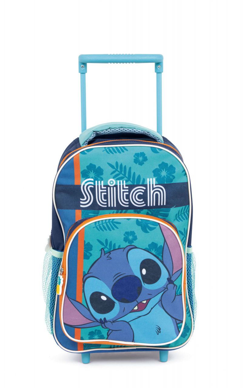 Trolley Asilo Lilo & Stitch 24x36x12cm - Zaino con Ruote Deluxe