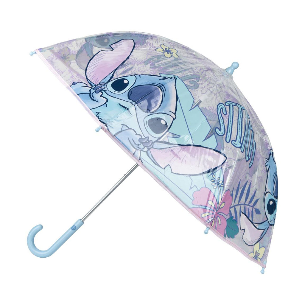 Lilo stitch ombrello automatico antipioggia 45 cm trasparente