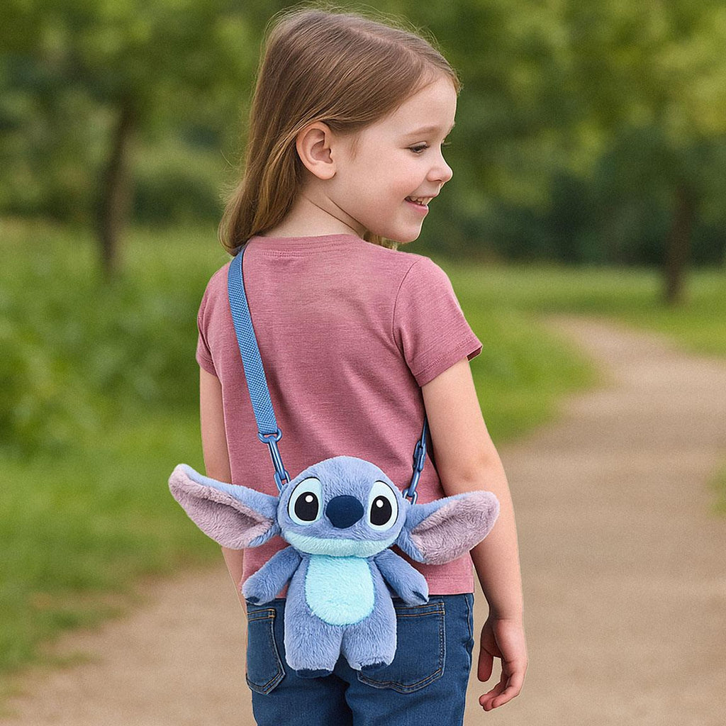 Stitch tracolla peluche bambina misura 20X28 X11 CM