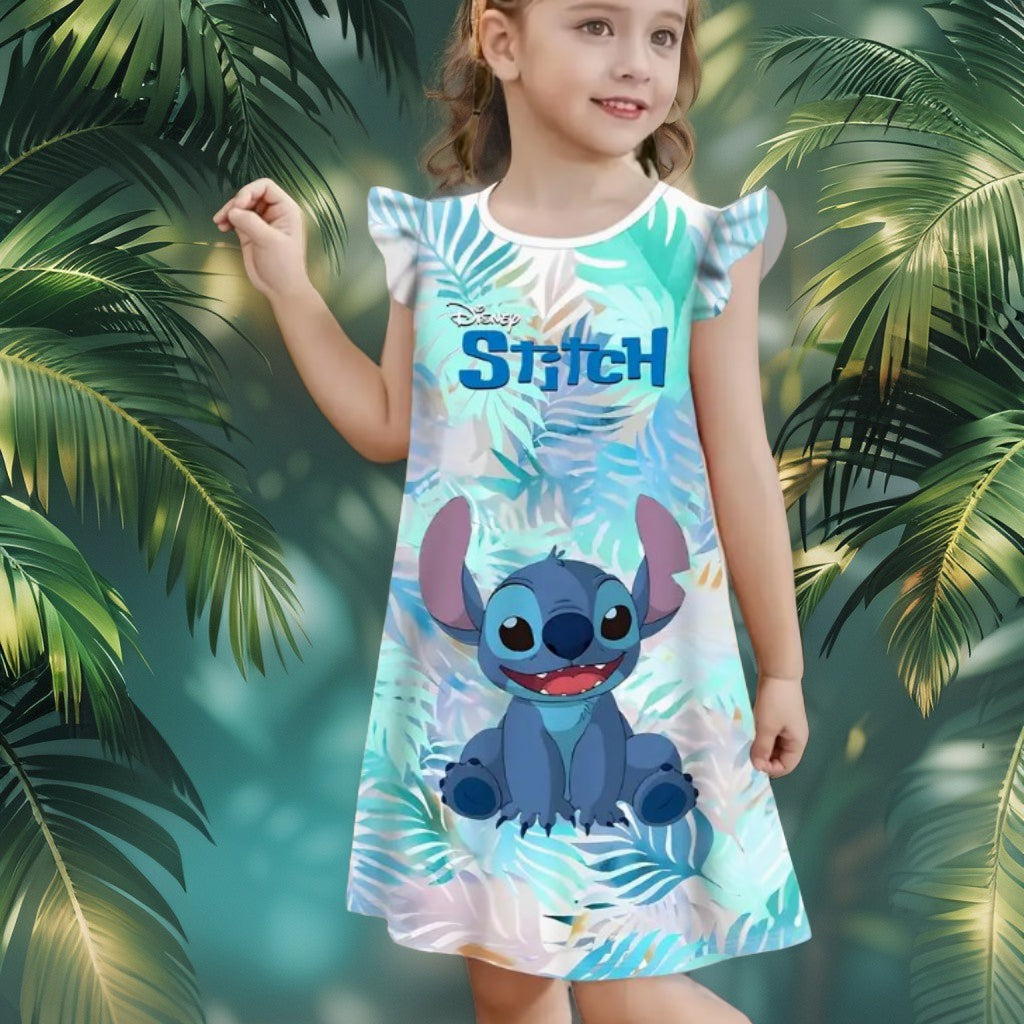 Lilo e stitch disney vestito bambina 7/8 anni