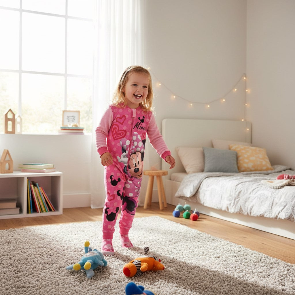 ##MINNIE2044-1120 PIGIAMA POLARE INTERO MINNIE DA 3 A 8 ANNI