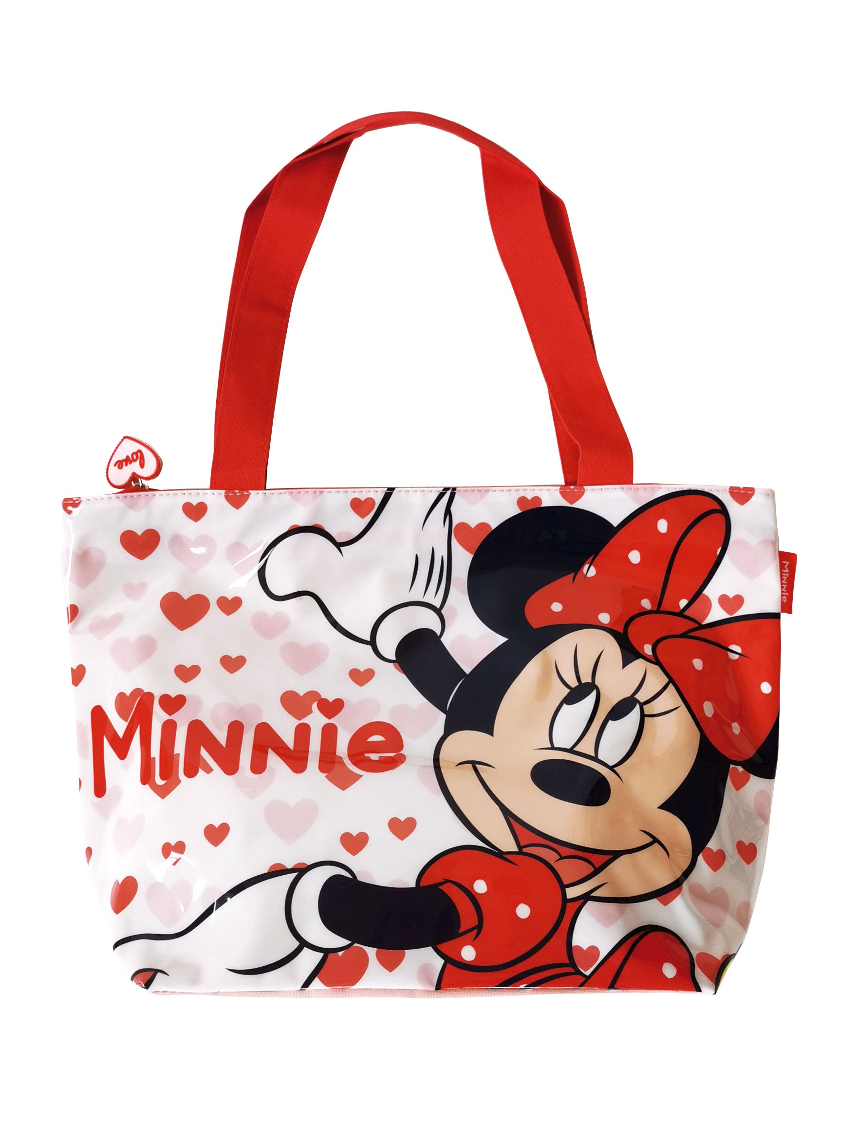 ##MN13587 BORSA SHOPPER MINNIE IN PVC 48X32CM