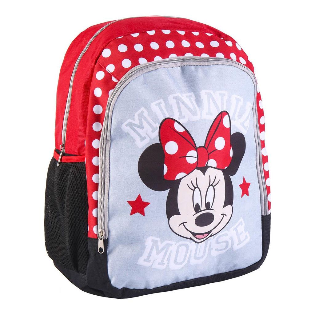 Zaino Scuola Elementare Bambina Minnie Mouse Deluxe | 32x15x41cm | Poliestere | Disney | MN4081