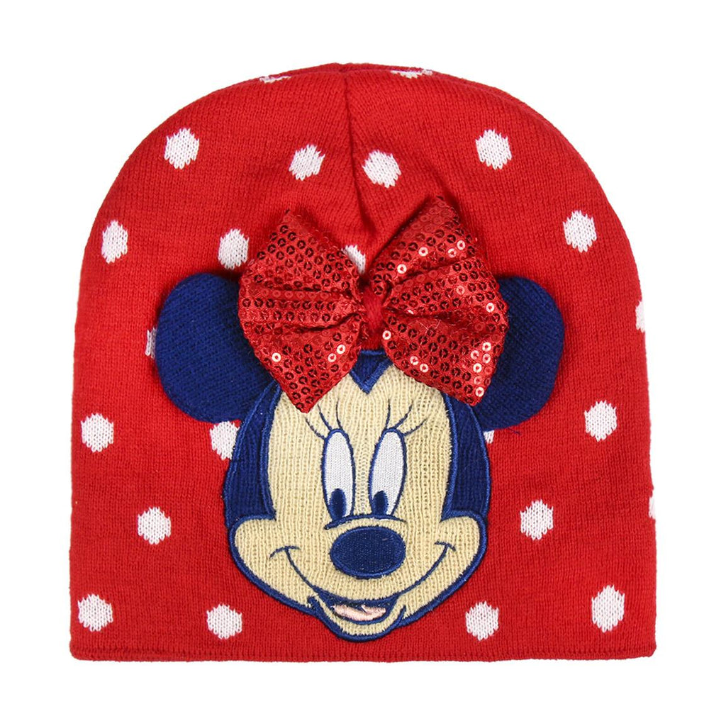 Cappello Minnie Mouse Rosso Pois Bianchi Bambina MN4350