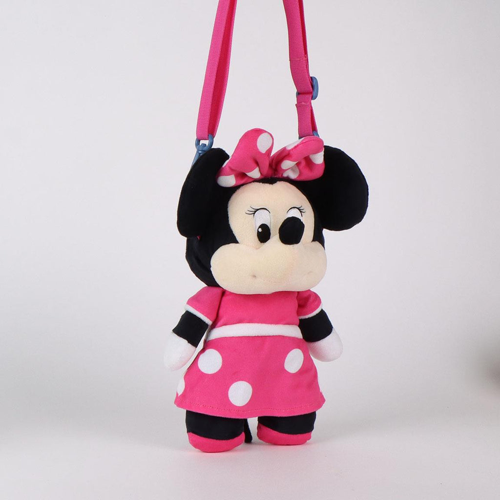 Borsetta Peluche Minnie Mouse Disney - Tracolla Bambina 18x34x13 cm
