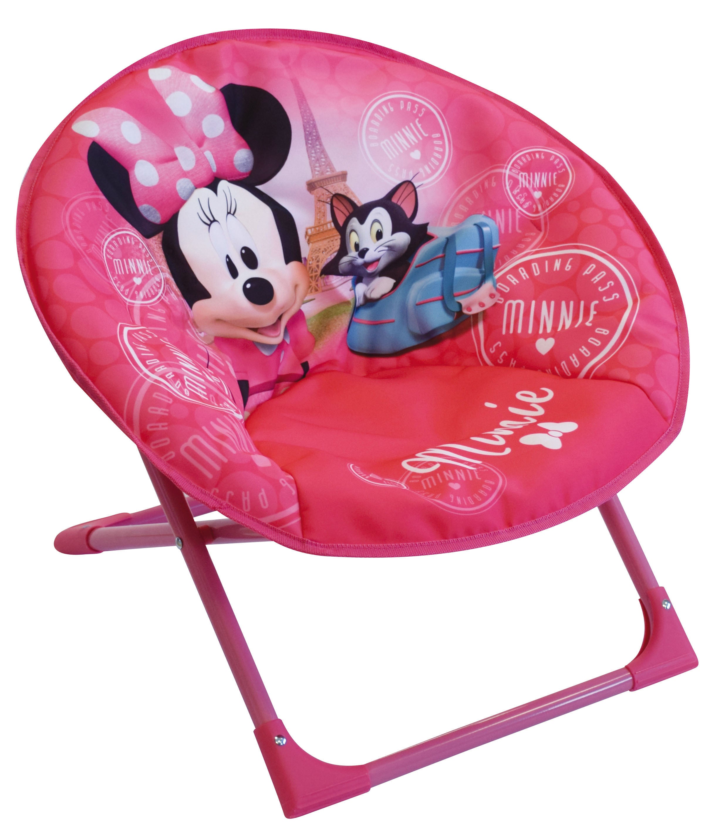 ##MN712811 SEDIA PIEGHEVOLE IN ALLUMINIO MINNIE H.48 x L.52 x P.46 cm
