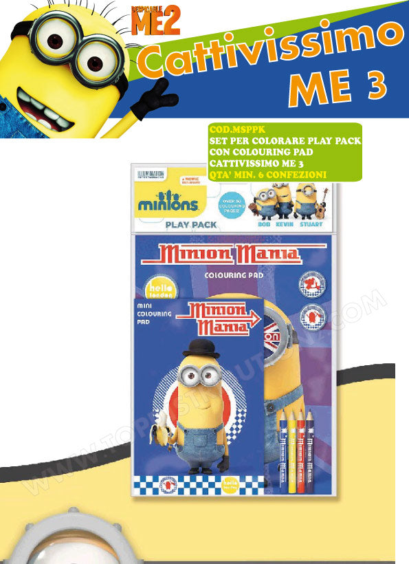 MSPPK STICKERS FUN CATTIVISSIMO ME DELUXE ASSORTITI