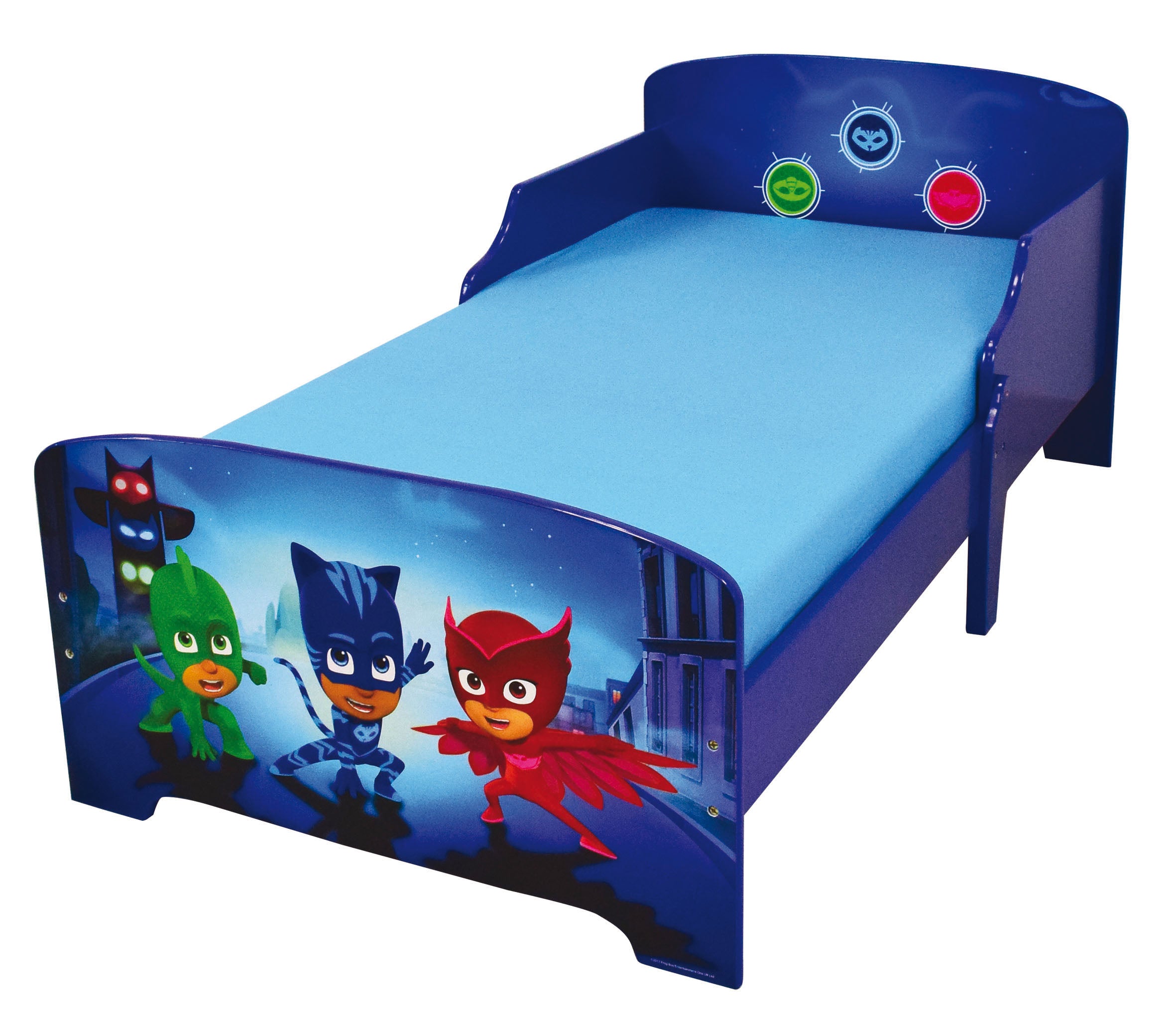 ##PJM712868  LETTO PJMASK SUPER PIGIAMINI CON DOGHE IL LEGNO