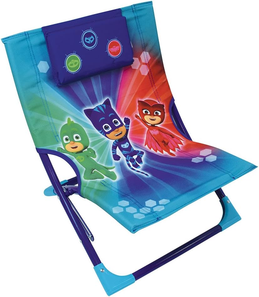 Sedia Pieghevole PJ Masks Super Pigiamini Bambini Spiaggia Giardino 39x44x26cm | Prodotto Ufficiale | Top2Trade | PJM712889