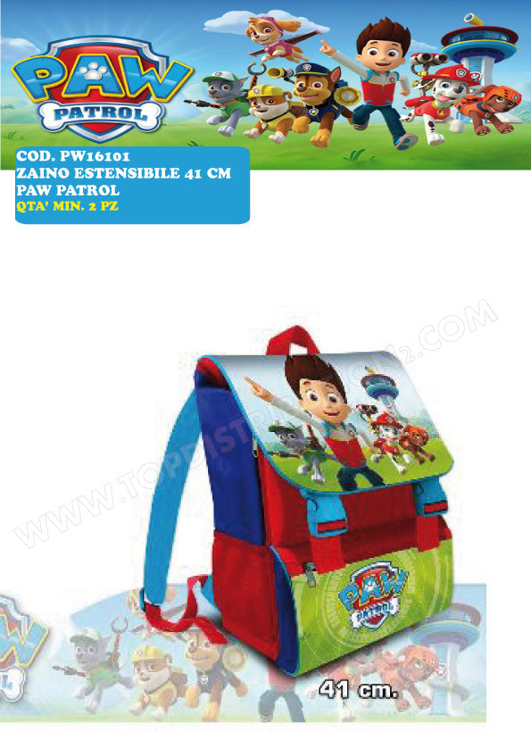 PW16101 ZAINO ETSENSIBILE 41 CM PAW PATROL