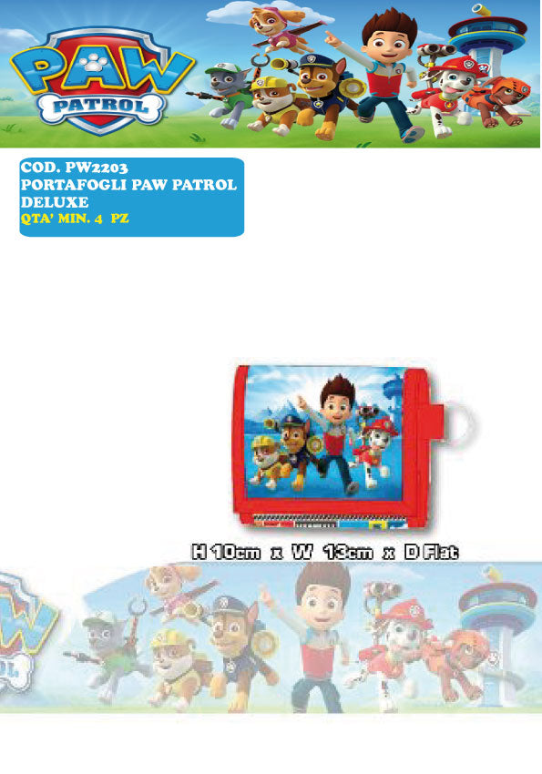 PW22003 PORTAFOGLIO PAW PATROL DELUXE