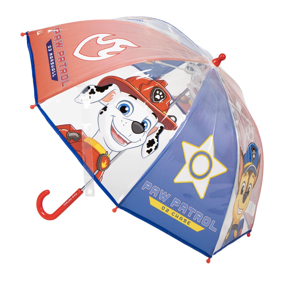 Ombrello Paw patrol 45cm deluxe trasparente automatico