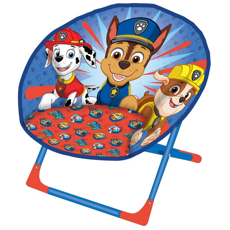 Paw patrol sedia moon chair pieghevole