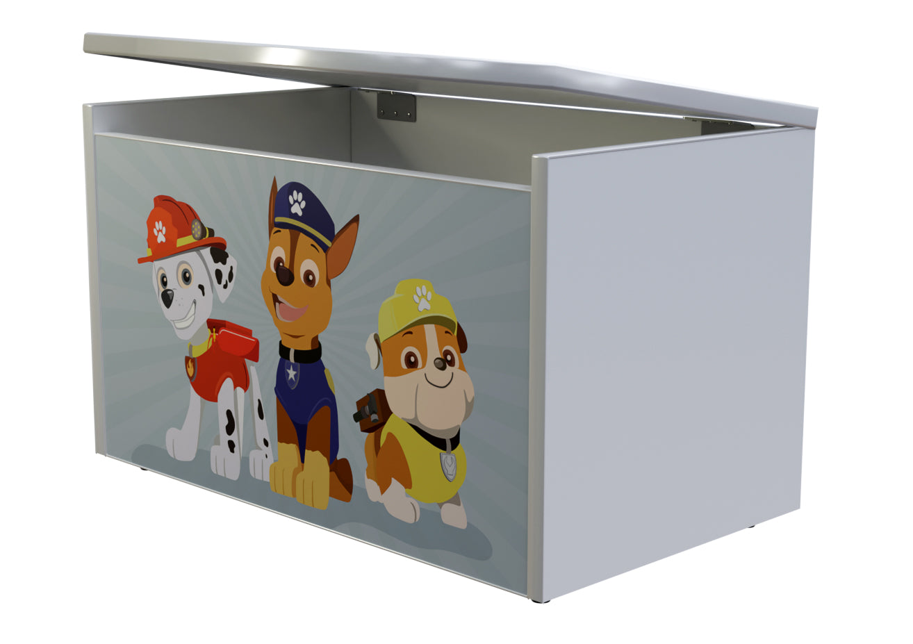 PW5904BOX Toybox portagiochi "dog adventures" con maniglia di sicurezza 71 x 41 x 45 cm