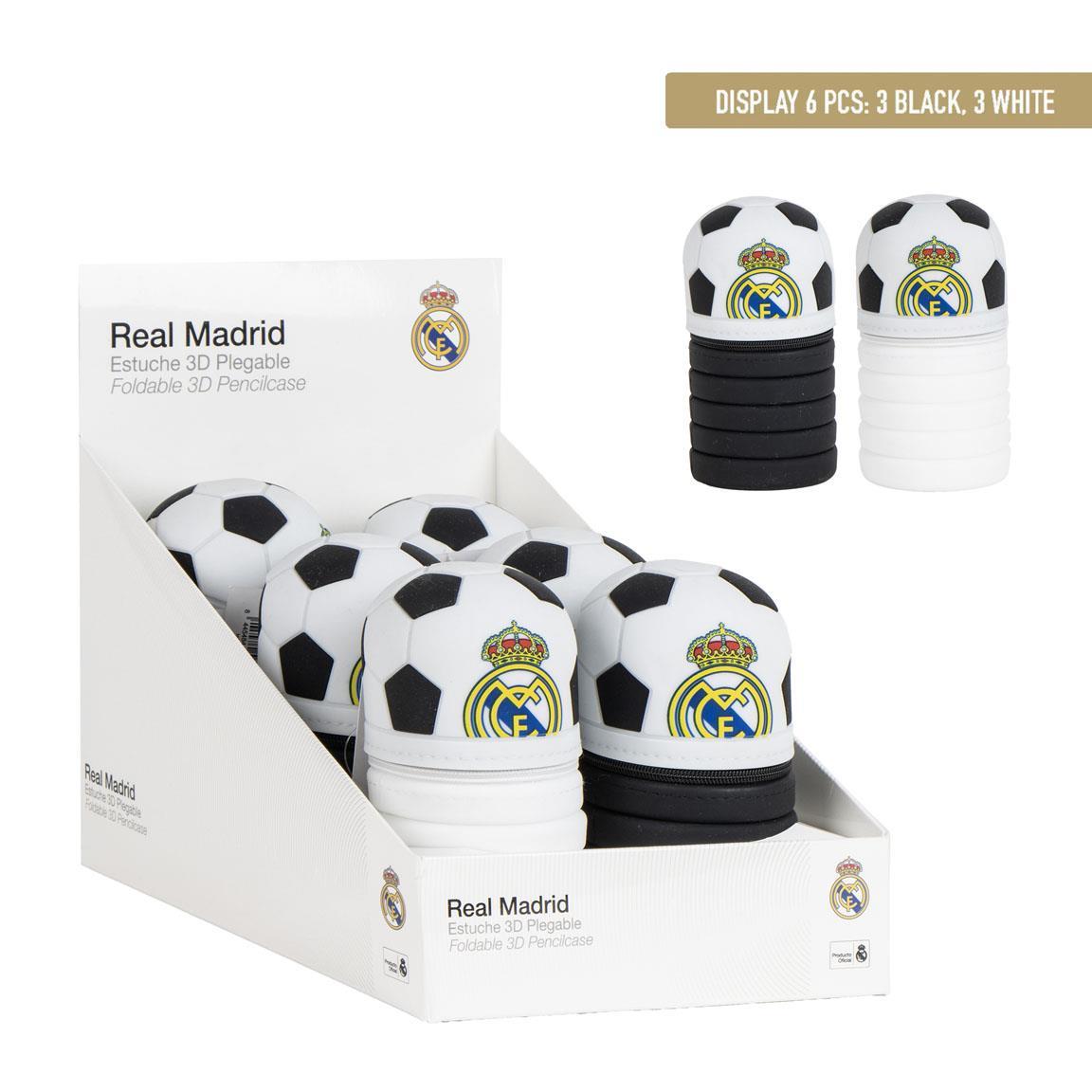 Astuccio Allungabile Real Madrid Ufficiale, Bianco o Nero