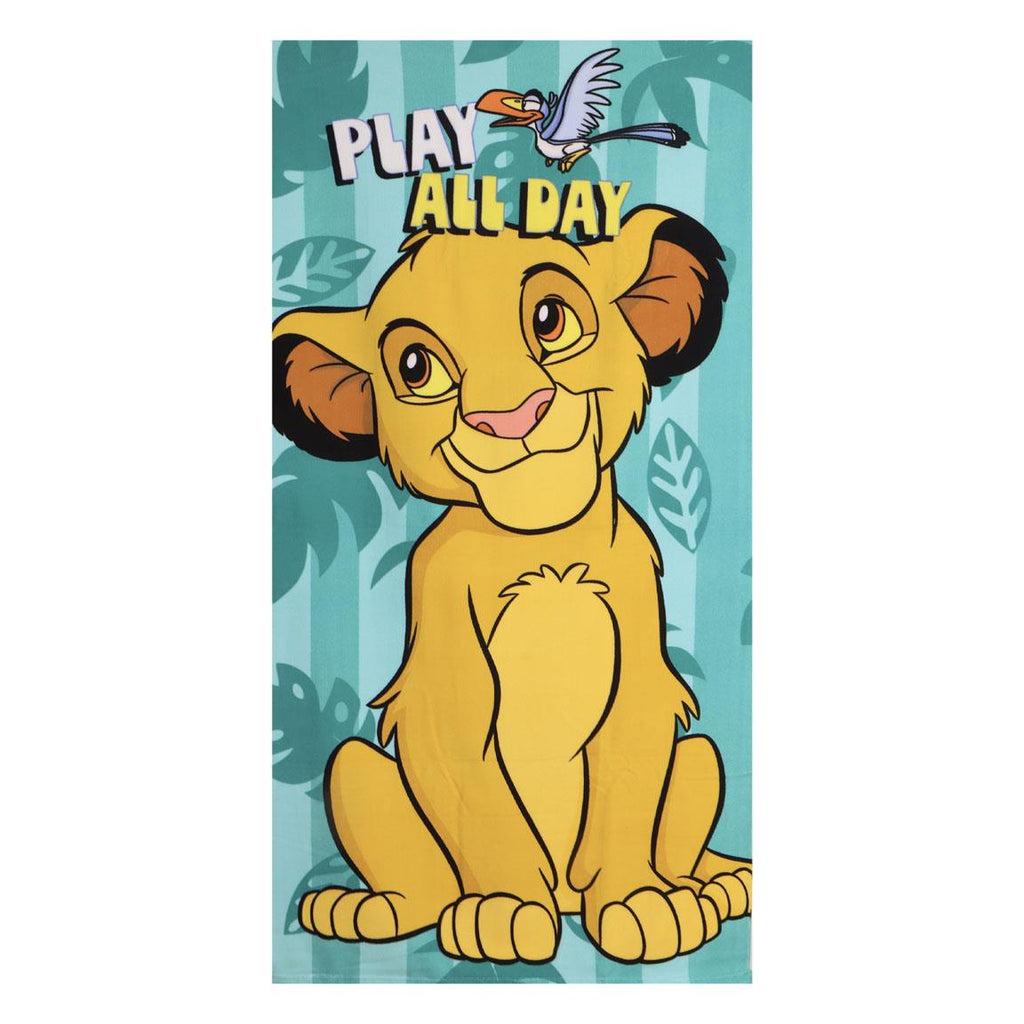 Telo Mare Il Re Leone Disney Simba 70x140cm Microfibra Bambini