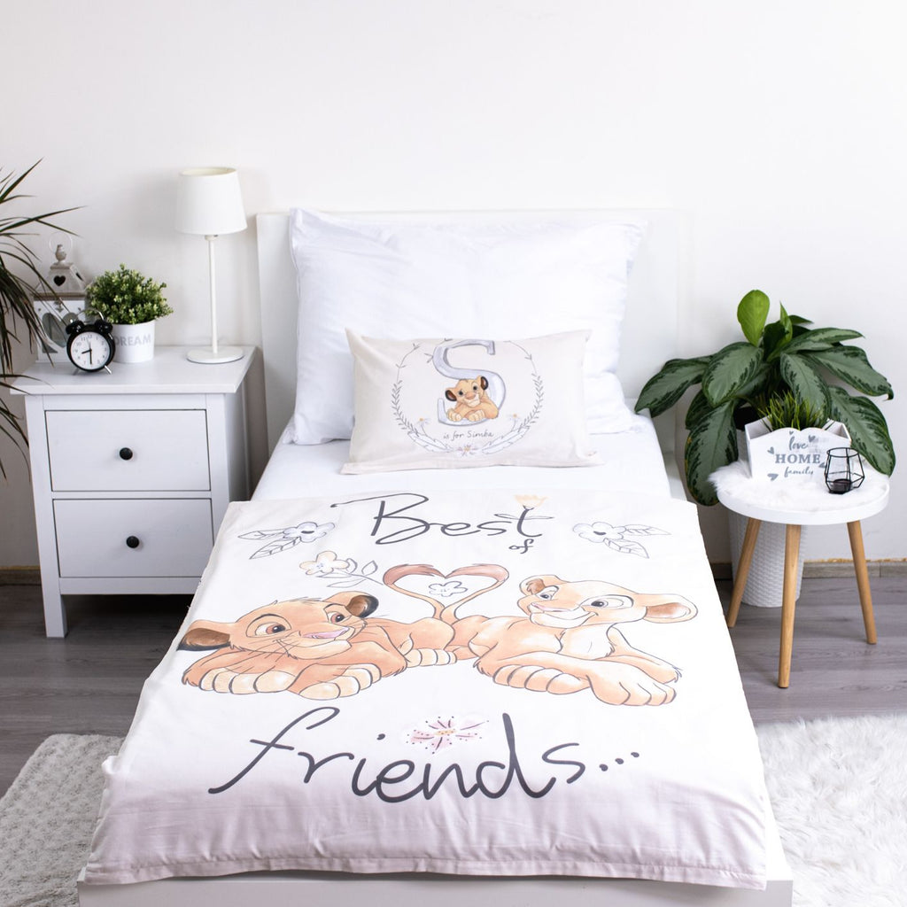 Set Letto Il Re Leone Baby 100x135cm Cotone 100% Reversibile - Copripiumino + Federa Disney