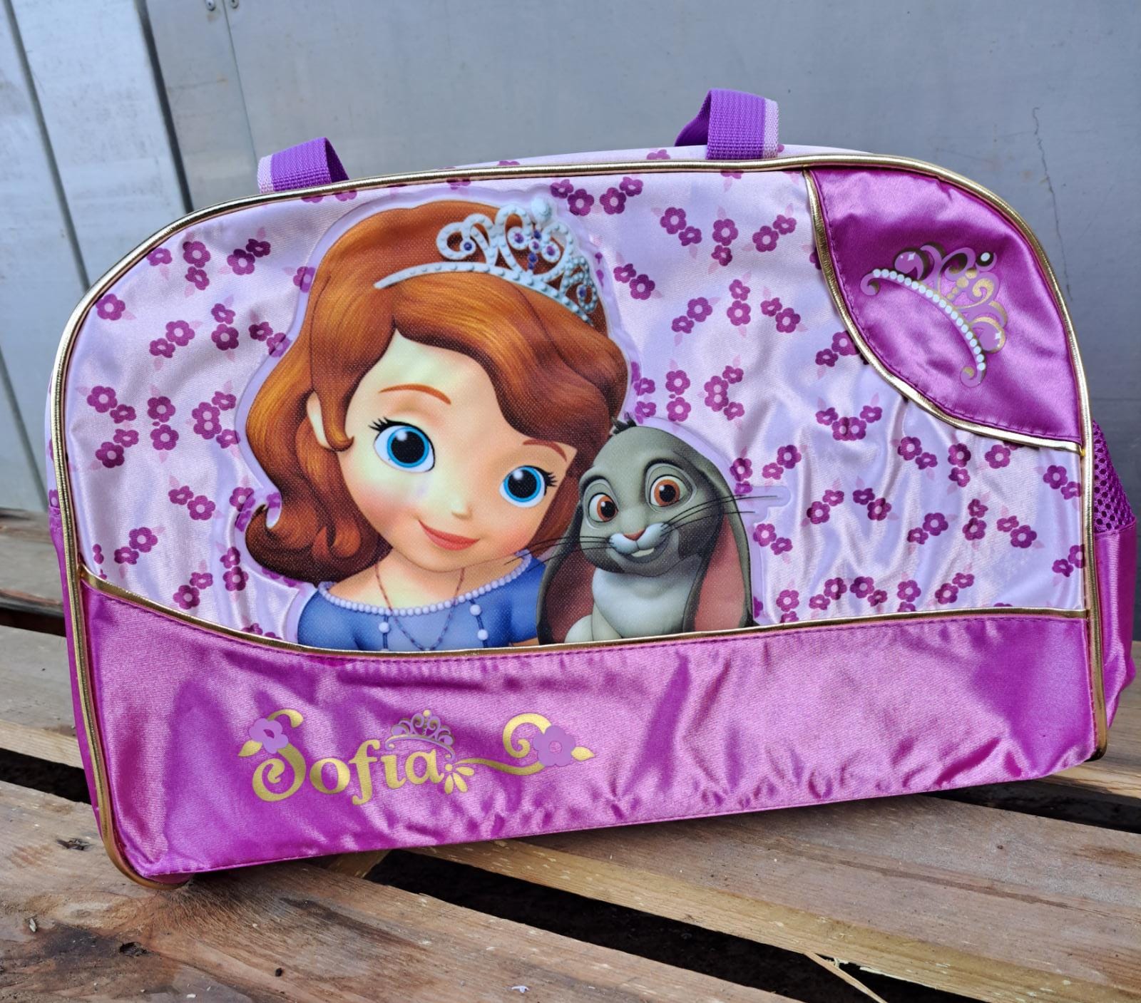 BORSONE SPORTIVO SOFIA DELUXE 40 CM STAMPA IN RILIEVO 3D E TRACOLLA , QUALITA' DELUXE