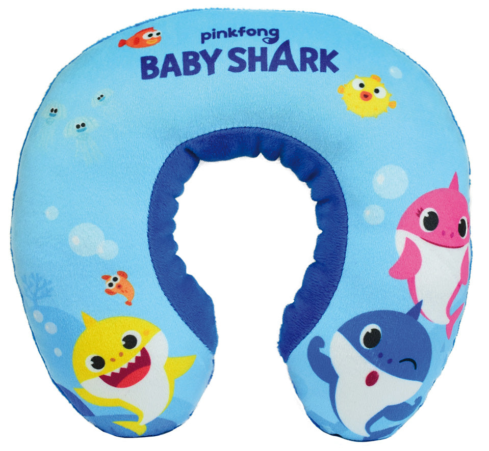SHARK024076 POGGIA TESTA DA VIAGGIO BABY SHARK 19X22 CM