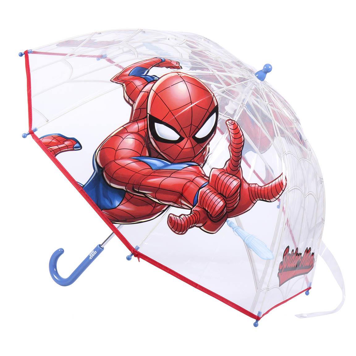 Ombrello Spiderman 45cm deluxe trasparente automatico