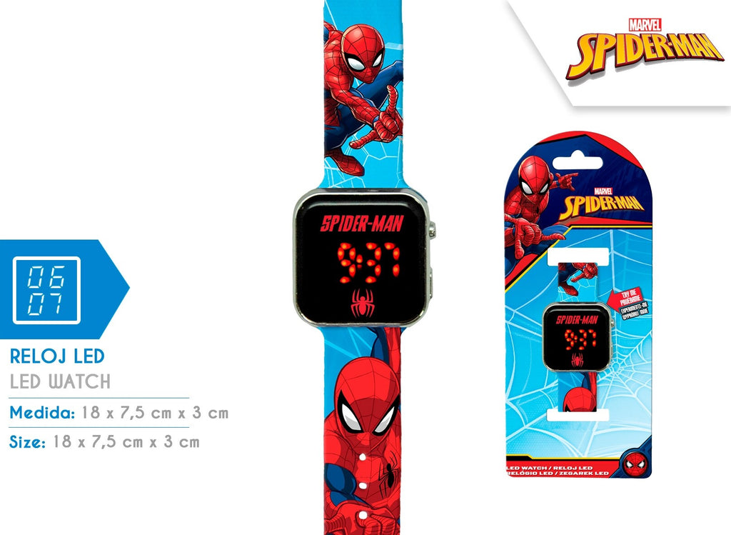 SP4987 Orologio led digitale spiderman 18x8x3 cm