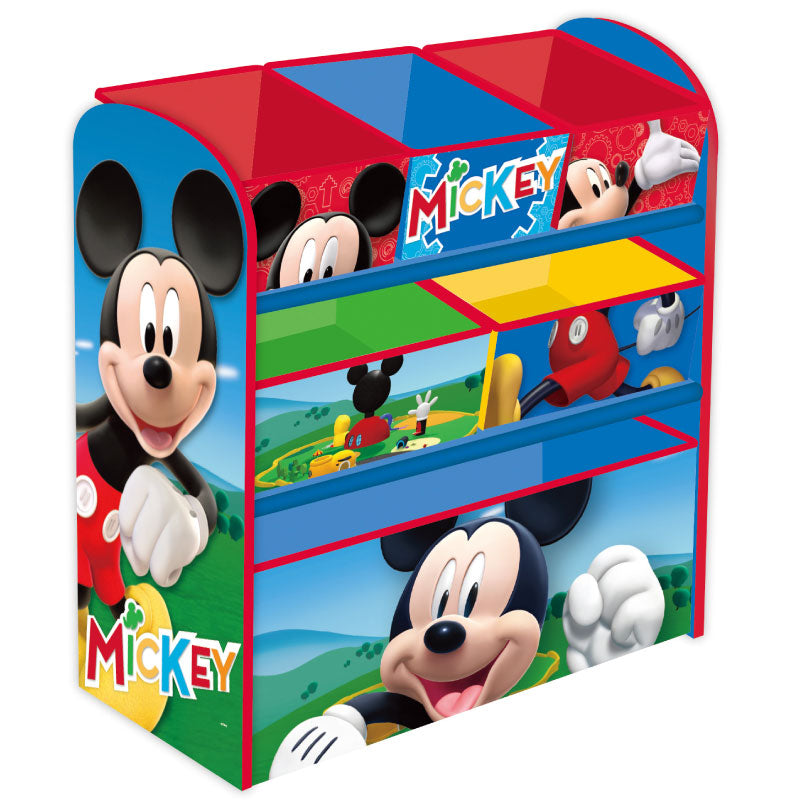 ##TOP14007 MOBILE PORTAGIOCHI IN LEGNO CON SEI RIPIANI TOPOLINO