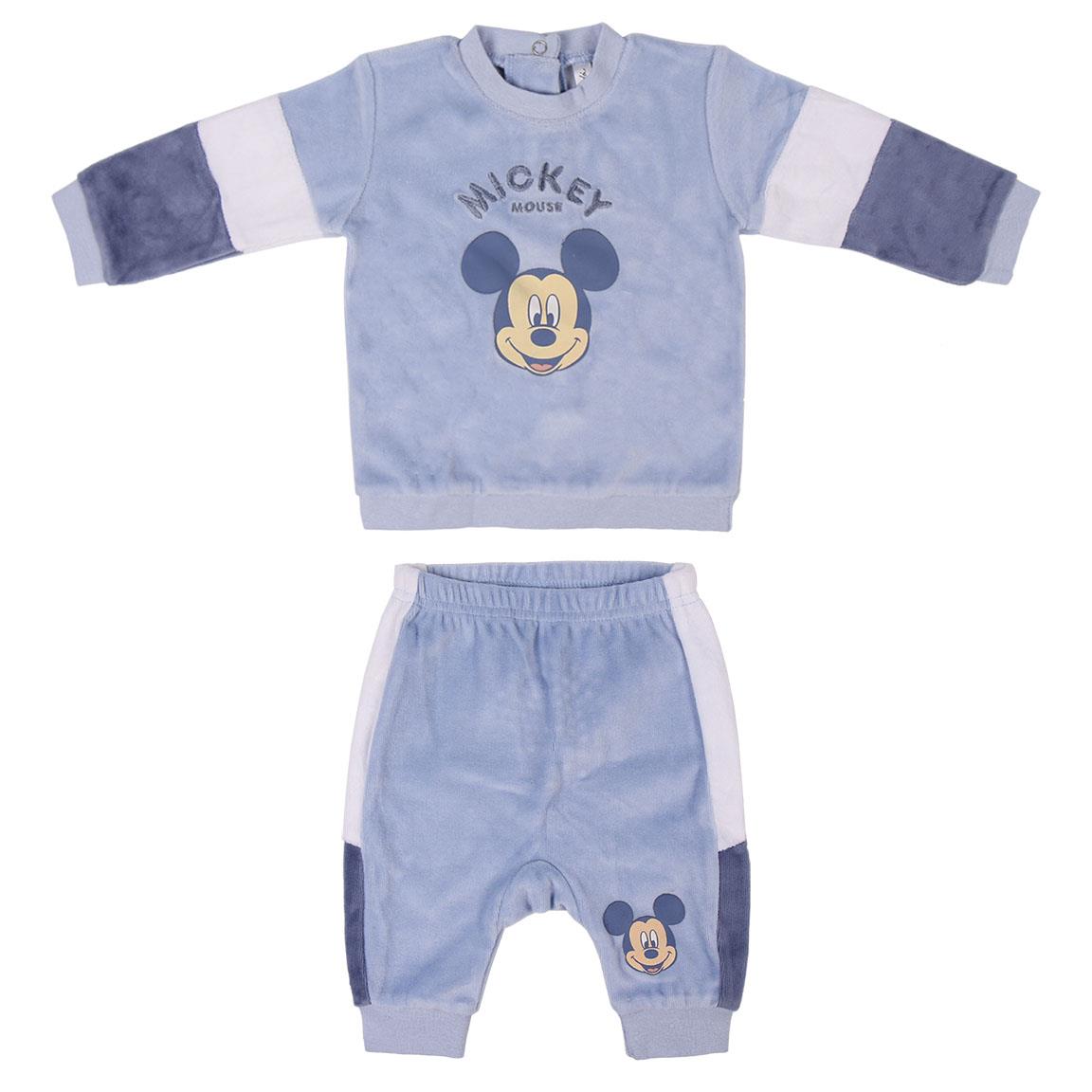##TOP6144  TUTINA 2 PEZZI BABY TOPOLINO 80%COTTON / 20% POLYESTER VELOUR COTTON 240 GR TAGLIE DA 3 A 12 MESI