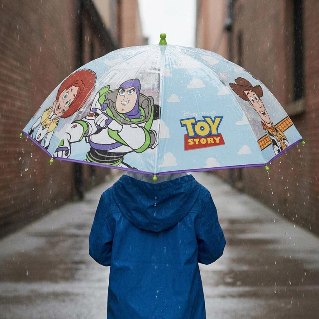 Ombrello Bambino Disney Pixar Toy Story | 45cm Deluxe Trasparente Manuale | Stampa Tutti i Pannelli | TOY3246