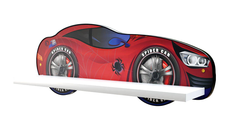 TPCAMSPID Cameretta completa Spider-hero 5 pezzi | Letto 160x80cm + Baule + Libreria + Mensola + Scrivania