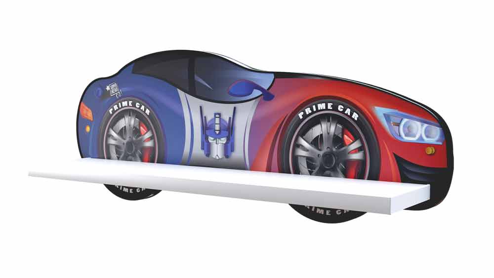 TPTRANSFMENS Mensola a forma di macchina Transformers in legno 65,5 x 24,5 x 13,5 cm