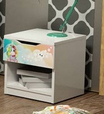 TPUNICOM Comodino Unicorno deluxe in legno  40 x 38 x 42