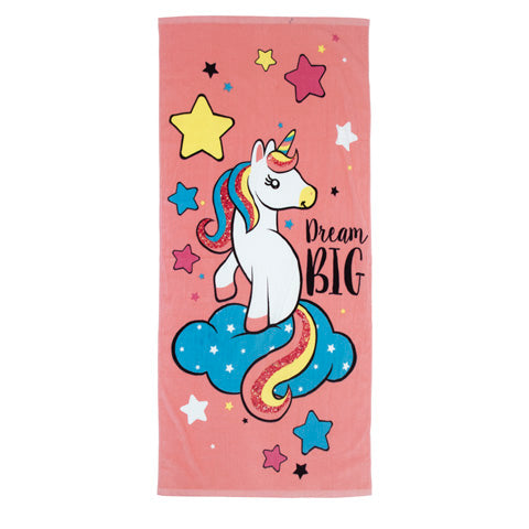 UNI50192 TELO MARE UNICORNO 80X160