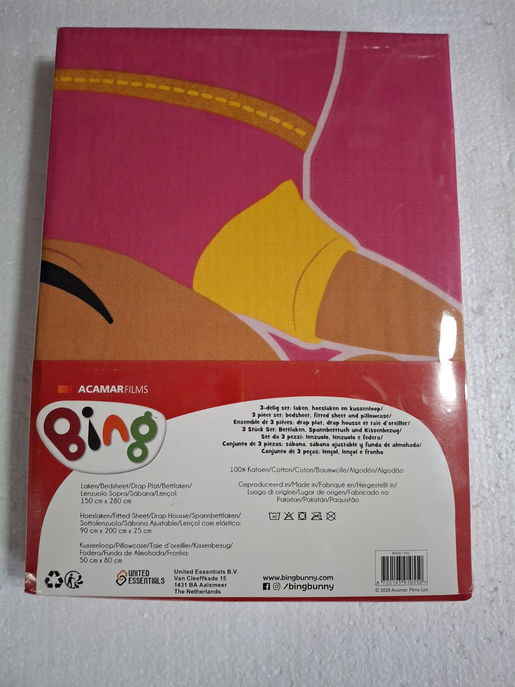 ##BING20-1592 set lenzuola 100% cotone bing lezuolo sopra,sottolenzuolo,fodera 150x280-90x195-52x82