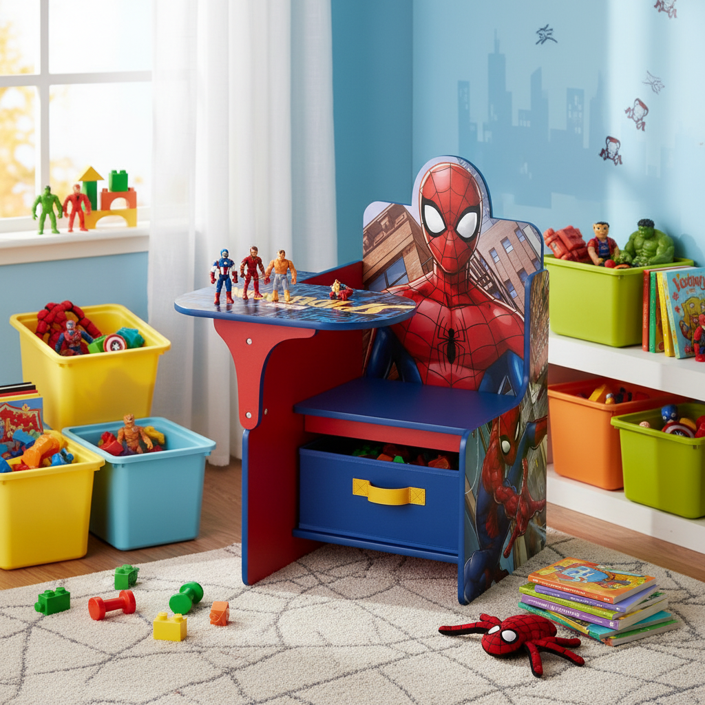 Angolo giochi con tema Marvel