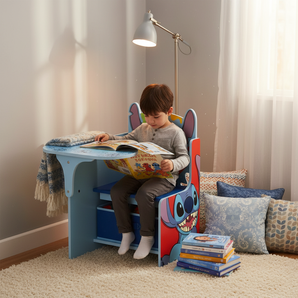 Angolo lettura con banchetto Lilo & Stitch