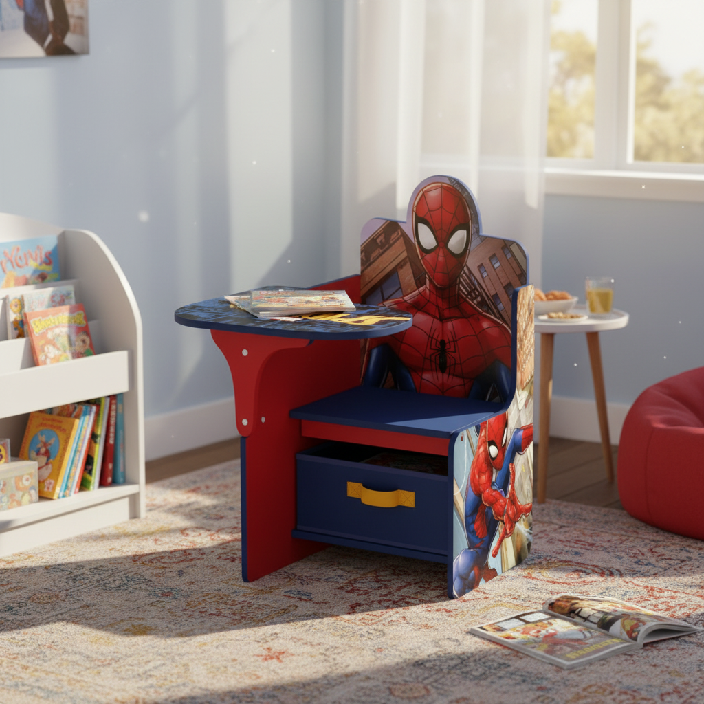 Angolo lettura con fumetti Spiderman